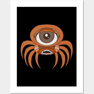 Arachnid creature with a huge eye Posters and Art